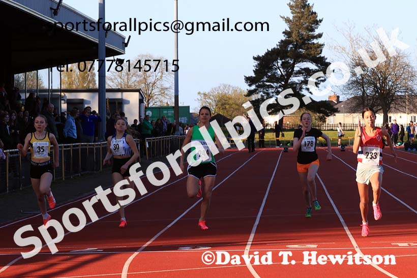 75 metres, 2024 NEGP 1, Monkton Stadium, Jarrow. Photo: David T. Hewitson/Sports for All Pics
